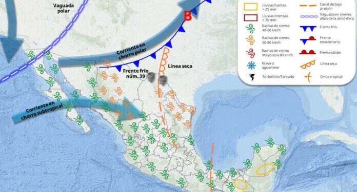 Para hoy ambiente de frío a fresco y fuertes rachas de viento sobre el norte y oriente