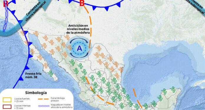 Durante la tarde-noche, se prevé la aproximación del frente frío número 38