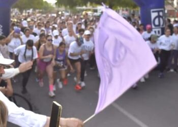 EN CAJEME MUJERES CONMEMORAN EL 8M CON MANIFESTACIÓN DEPORTIVA