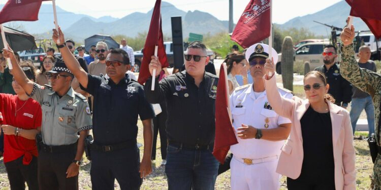 Protección Civil Estatal participa en el banderazo del operativo de Semana Santa y Pascua 2026 en San Carlos