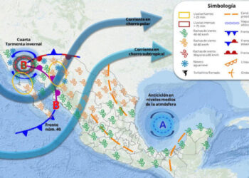 Cuarta tormenta invernal sobre el noroeste de Sonora