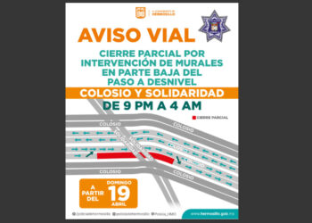 Iniciarán trabajos de intervención de mural en paso a desnivel Colosio y Solidaridad a partir de este domingo 19