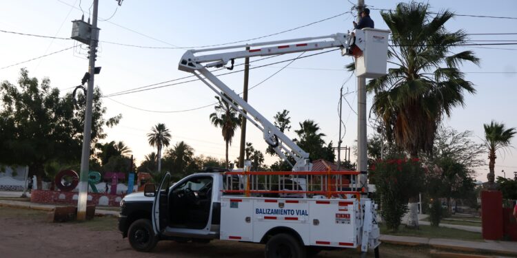 Avanza en el valle programa Iluminando Guaymas