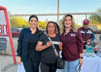 Diputadas  Ely Sallard y Amairani Peña acercan servicios integrales a la colonia Palo Verde