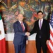 Canciller Roberto Velasco y embajador Ronald Johnson se reúnen para fortalecer agenda bilateral