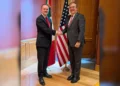Ebrard y el representante comercial de EU, Jamieson Greer, comienzan reuniones