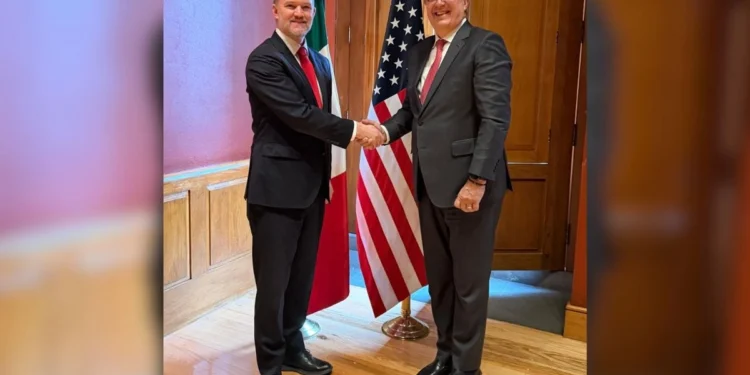 Ebrard y el representante comercial de EU, Jamieson Greer, comienzan reuniones