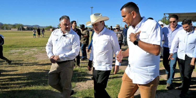 Impulsa Gobierno de Sonora rehabilitación de unidad deportiva en Altar