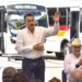 PORQUE ASÍ SE HACE CON BIENESTAR, ENTREGA GOBERNADOR DURAZO A PRESIDENTE LAMARQUE 15 NUEVAS UNIDADES DE TRANSPORTE PÚBLICO EN CAJEME