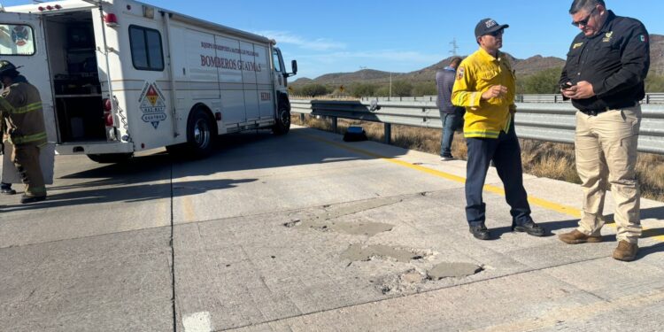 Se abren carriles de circulación en la carretera Hermosillo-Guaymas
