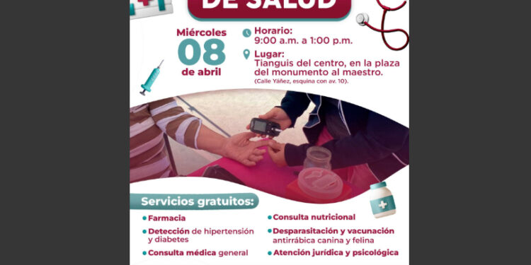 Llevarán Jornada de salud a sector Centro