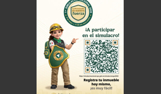 Invitan a participar en el Simulacro Nacional del 6 de mayo