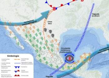 Se aproxima un sistema frontal al norte de México