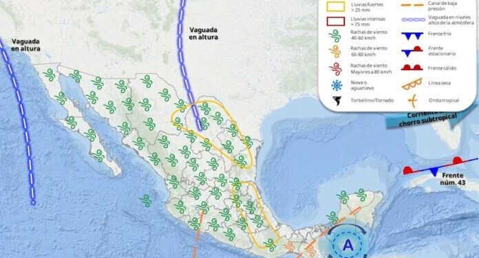 Nuevo sistema frontal ocasionará lluvias dispersas en Sonora