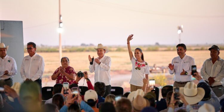 Gobernador Durazo y Presidenta Sheinbaum respaldan al campo sonorense con más de 6 mil 500 millones en obras hidroagrícolas