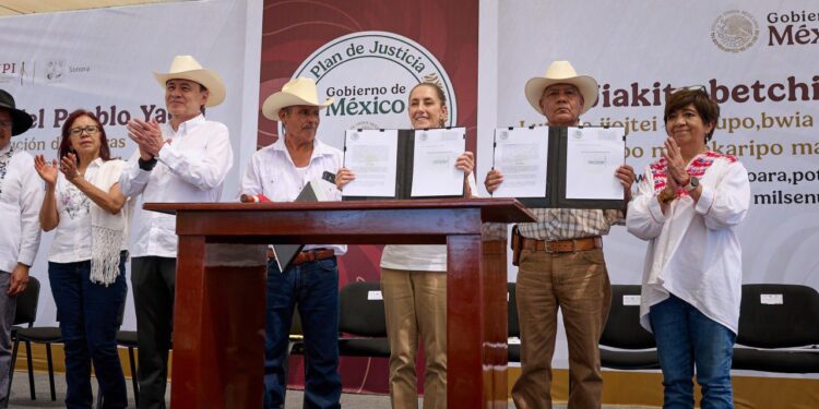 Durazo y Sheinbaum consolidan justicia histórica para el Pueblo Yaqui con más de 18 mil millones en acciones de agua, territorio y educación