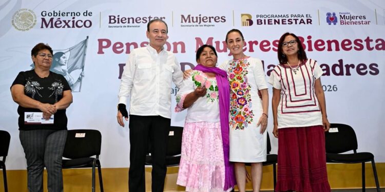 Sheinbaum y Durazo respaldan a más de 70 mil mujeres sonorenses con Pensión Bienestar