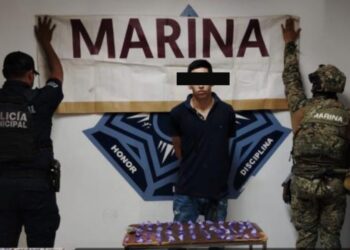 SSPM Y MARINA DETIENEN A TRES POR PRESUNTO DELITO CONTRA LA SALUD EN CAJEME