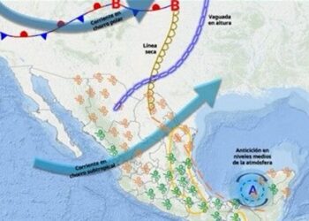 Se esperan rachas de viento fuertes, hasta de 65km/h