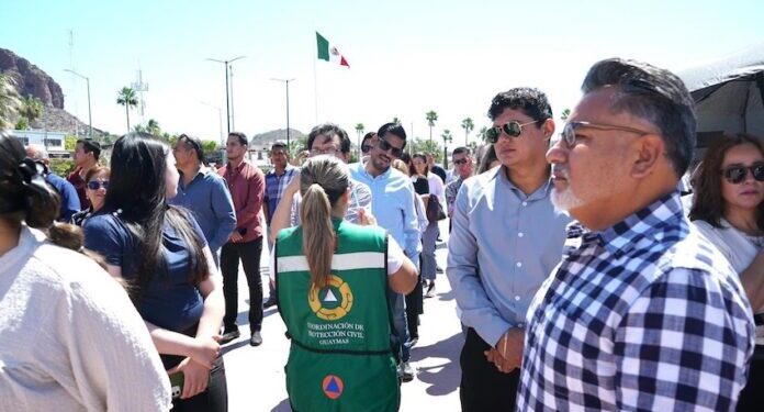 Participa Ayuntamiento de Guaymas en el Simulacro Nacional 2026