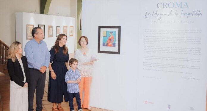 Inauguran Toño Astiazarán y Patty Ruibal Fiestas del Pitic 2026 con exposición de arte visual CROMA