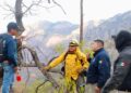 *Protección Civil Sonora y autoridades de los tres niveles de gobierno atienden incendio forestal en Álamos*