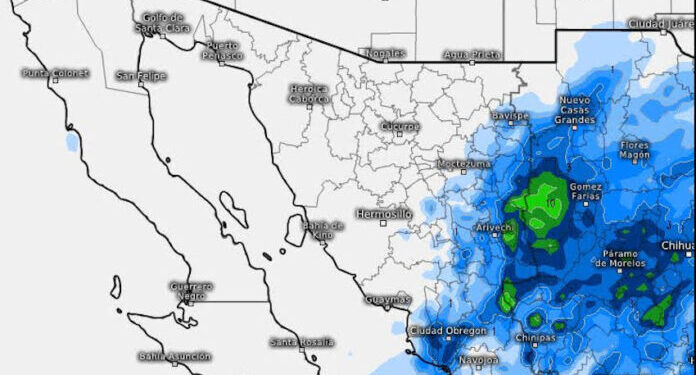 Se prevén lluvias en la región sur y sureste de Sonora