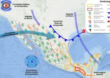 Para hoy se prevén cielos mayormente despejados sin probabilidad de lluvia