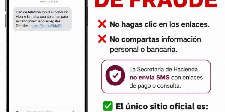 *Alerta Secretaría de Hacienda por mensajes falsos sobre supuestos adeudos e infracciones*