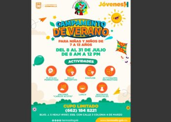 Invita Gobierno de Hermosillo a niñas y niños a disfrutar Campamento de Verano del IHJ