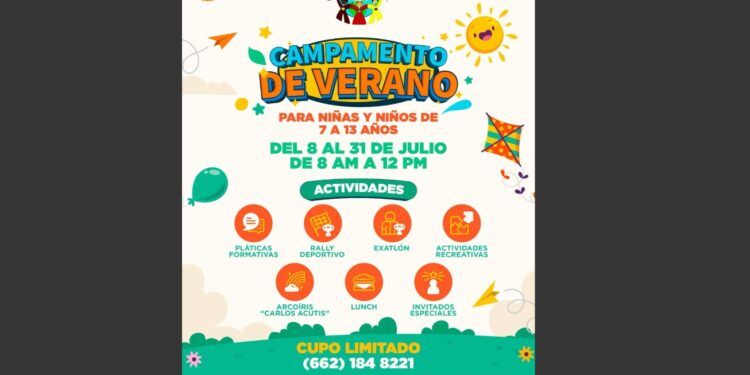 Invita Gobierno de Hermosillo a niñas y niños a disfrutar Campamento de Verano del IHJ