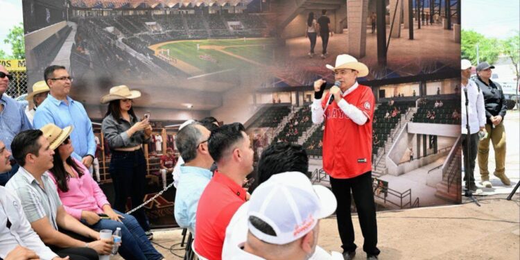 Arranca Gobernador Durazo modernización del estadio de Los Mayos “Ciclón” Echeverría