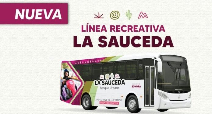 Impulsan nueva línea de transporte gratuita hacia el Bosque Urbano La Sauceda