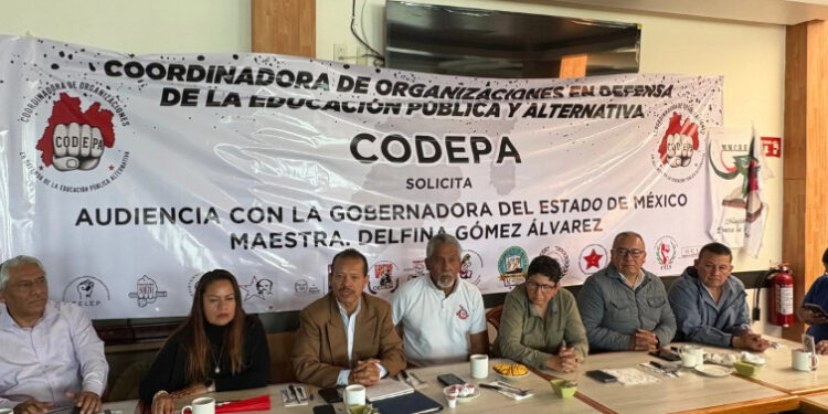 Escuelas populares anuncian movilizaciones en apoyo a la CNTE y exigen diálogo con Delfina Gómez
