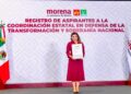 Se registra Lorenia Valles para la Coordinación Estatal de los Comités de Defensa de la Transformación y la Soberanía Nacional