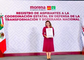 Se registra Lorenia Valles para la Coordinación Estatal de los Comités de Defensa de la Transformación y la Soberanía Nacional