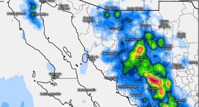 Continúa vigente potencial para la generación de tormentas en Sonora