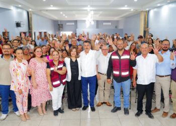 “Morena no nació en una fecha, nació del pueblo”: Javier Lamarque en Agua Prieta