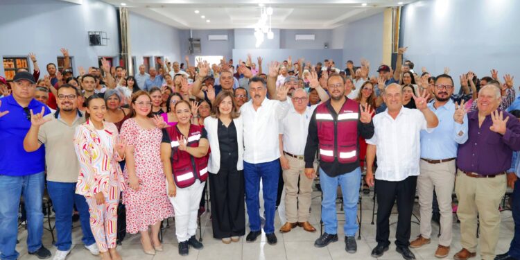 “Morena no nació en una fecha, nació del pueblo”: Javier Lamarque en Agua Prieta