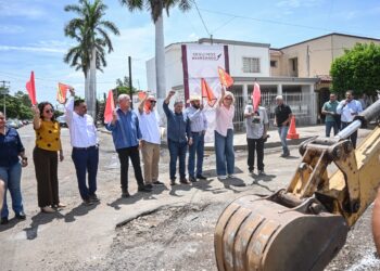 CONTINÚA PRESIDENTA CLAUDIA SANTACRUZ CON REHABILITACIÓN DE VIALIDADES EN CAJEME
