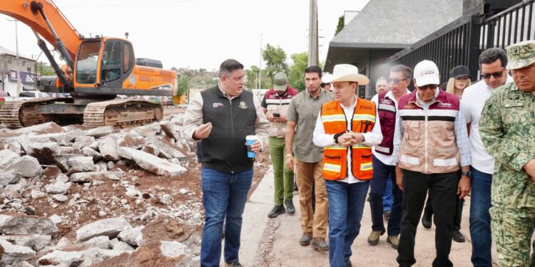 Gobernador Durazo intensifica acciones para acelerar la recuperación de Nogales tras las lluvias