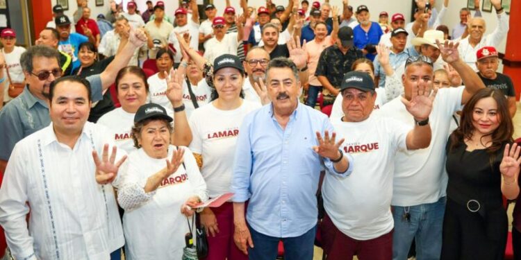 “Vamos ganando; eso dice la gente por todo el estado y también las encuestas”: Javier Lamarque