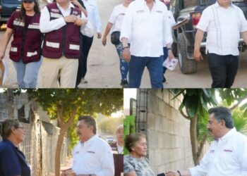 Camina Javier Lamarque la colonia Altares y escucha a las familias de Hermosillo