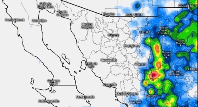 Tormentas de esta tarde se concentrarán en sierra sur y este de Sonora