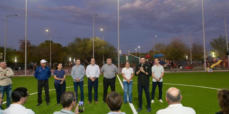 Moderniza Gobierno de Hermosillo alumbrado del Parque Deportivo Los Portales