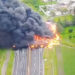 Explosión e incendio de pipa en carretera México-Veracruz deja un muerto | VIDEO