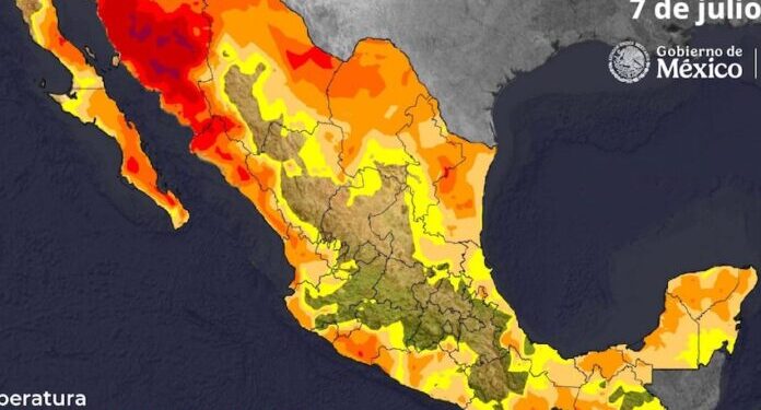 Se mantiene ambiente muy caluroso sobre todo Sonora