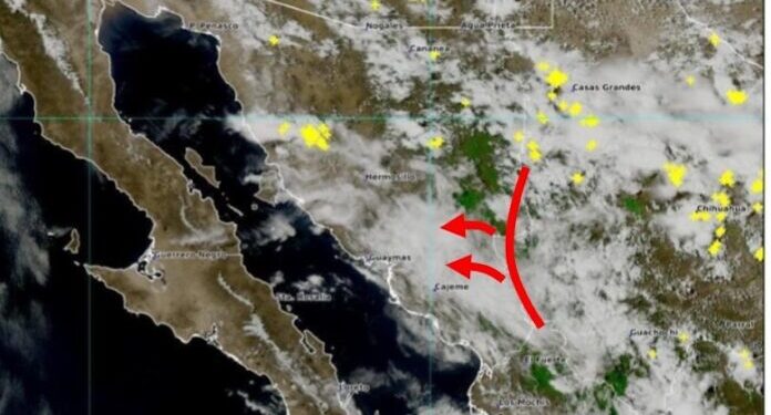 Se esperan tormentas en Guaymas, Empalme y 16 municipios más