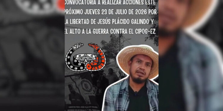 CNI convoca a jornada global por la libertad de Jesús Plácido Galindo previo a audiencia