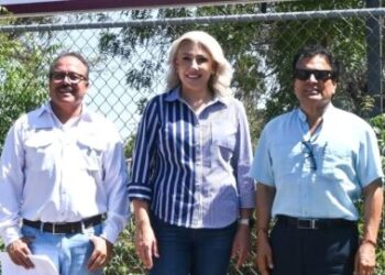 REALIZA CLAUDIA SANTACRUZ RECORRIDO CON DELEGADO DEL SICT Y SUPERVISAN OBRAS ESTRATÉGICAS PARA CAJEME